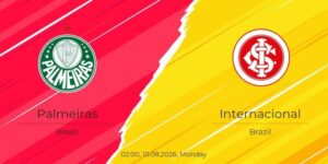 Soi kèo Palmeiras vs Internacional, 2h 10/8 – Brazil Serie A